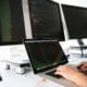 Poste de travail d'un cabinet libéral pendant une intervention de support informatique à distance