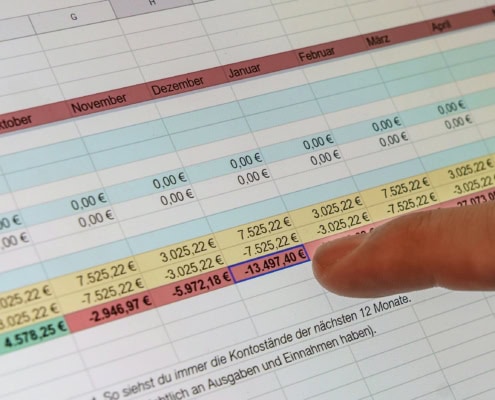 Calculatrice et documents illustrant différentes solutions tarifaires